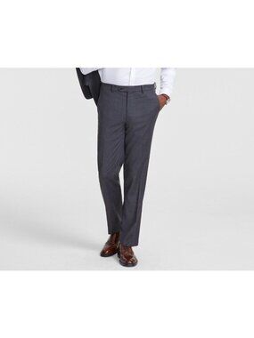 Tallia Mens Classic Fit Flat Front Suit Separate Pant Dark Grey Size 34x32 NWT